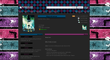 stripe bang myspace layouts 2.0