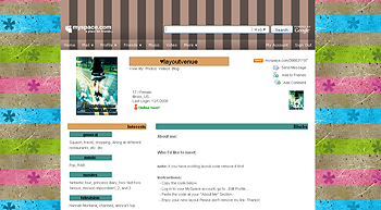 stripe cute asteric myspace layouts 2.0