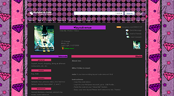stripe pink diamond myspace layouts 2.0