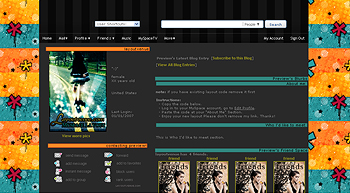    default myspace layouts