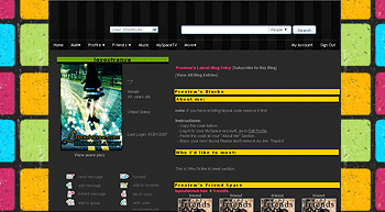    default myspace layouts