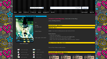    default myspace layouts