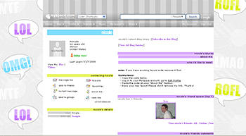 chat lingo default myspace layouts