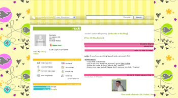 dolphin default myspace layouts