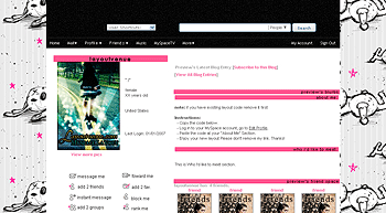 star bear default myspace layouts