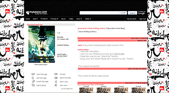 quicksilver default myspace layouts