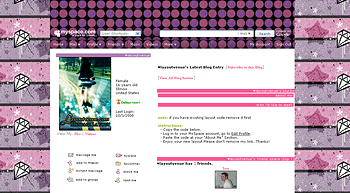 Flashing Star Layout For Myspace 14