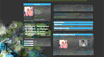 grunge abstract myspace layouts