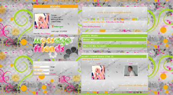 grunge gray myspace layouts