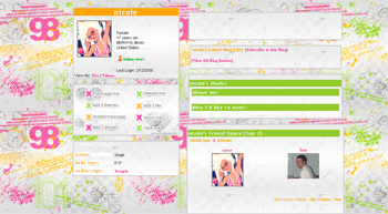 lovely abstract myspace layouts