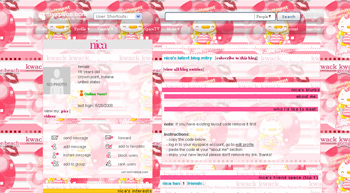     myspace layouts