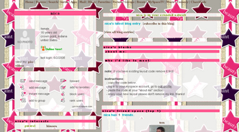     myspace layouts