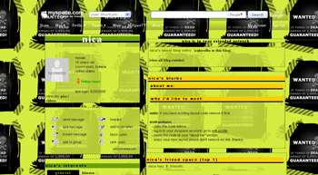     myspace layouts