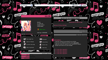    myspace layouts