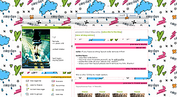    myspace layouts