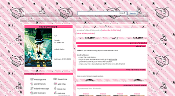    myspace layouts