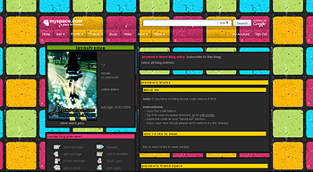    myspace layouts