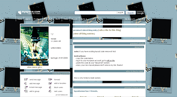    myspace layouts