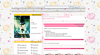 cupcake strawberries myspace layouts