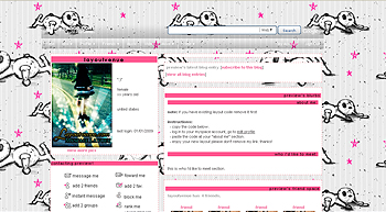 star bear myspace layouts