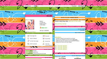    myspace layouts