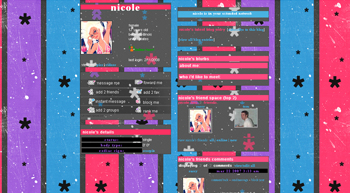 colorful  myspace layouts